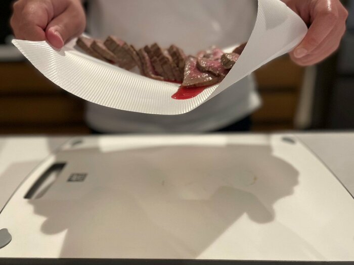 ドリップがまな板に付いておらずきれいなままでした