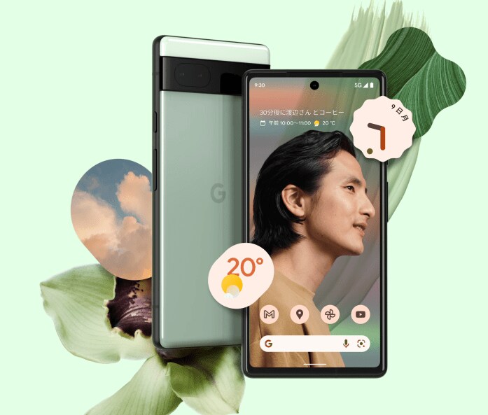 出所：Googleストア「Google pixel 6a」