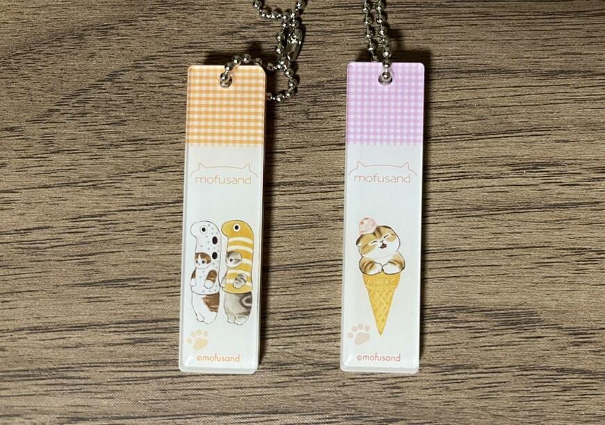 セリア、mofusand アクリルスティックキーチェーン画像