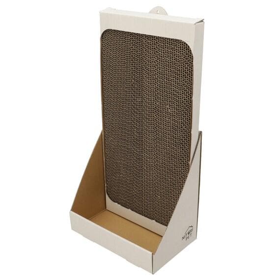 ニトリ、高さ調整できる壁よせ爪とぎ (ホワイトウォッシュ)画像