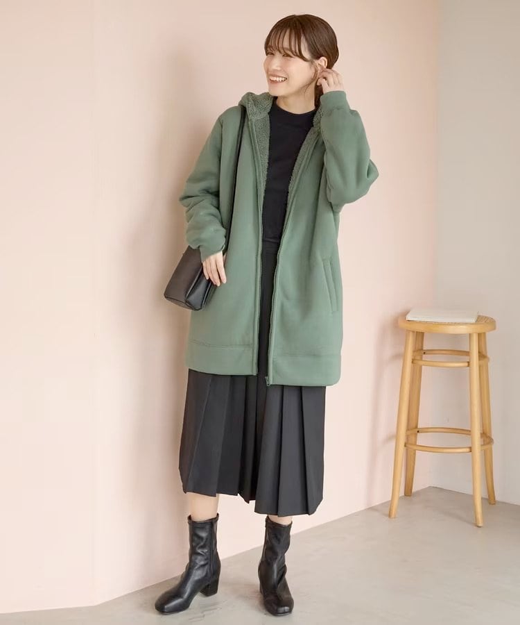 出ハニーズ公式 裏ボアロングパーカー