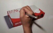 【カリッと香ばしマカダミア】ラストの姿に衝撃！イラストレーターが描く「マカダミアチョコ」がもはや本家越えのサプライズ！