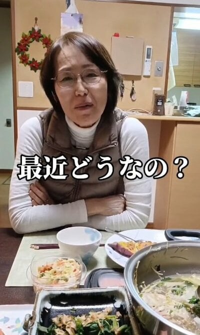 食卓での義母との会話