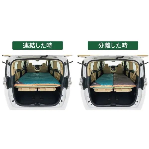 連結・分離どちらのタイプでも車内で使用できる