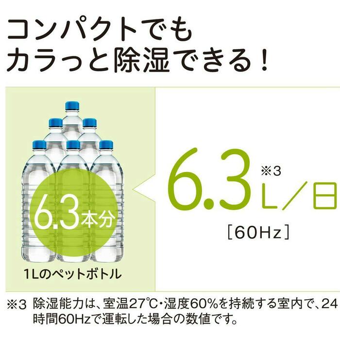 除湿器 木造8畳鉄筋16畳程度 ホワイト CD-P6324W