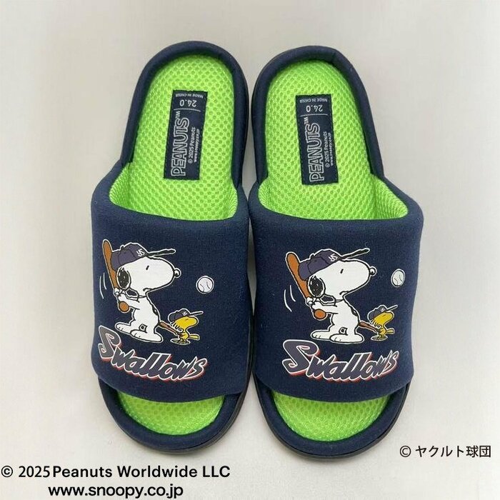 サンダル（PEANUTS×東京ヤクルトスワローズ）