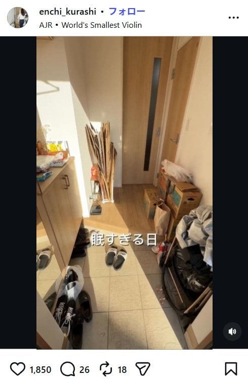 物であふれる玄関