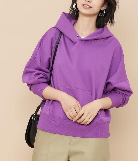 ADAM ET ROPE' FEMME - ＯＮＯメリヤスフーデットプルオーバー ¥17,280（税込）