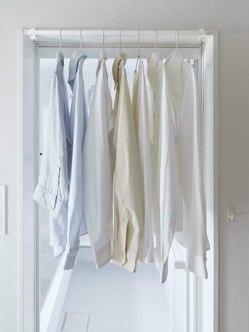 出所：山崎実業公式　室内物干しハンガーバー タワー