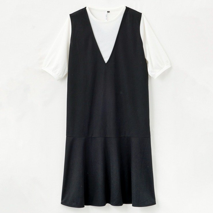 出所：しまむら 公式オンラインストア レディース　レイヤードワンピース（Vanilla studio）