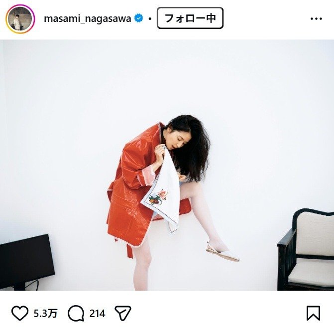 出所：長澤まさみのInstagram（＠masami_nagasawa）　参照日：2026年2月26日