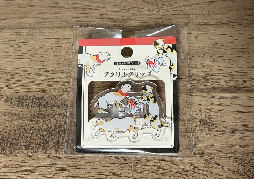 キャンドゥ、ダイカットアクリルクリップ猫柄商品画像