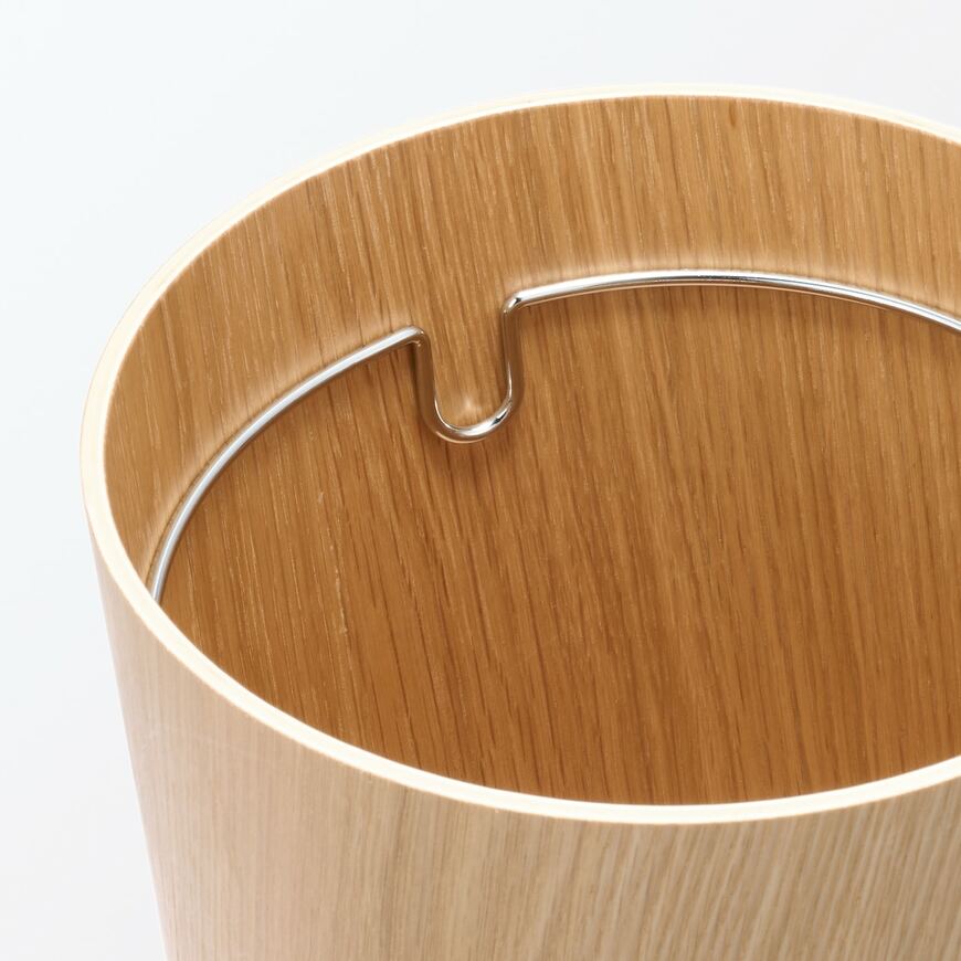 出所:無印良品公式 木製ごみ箱・袋止めワイヤー付・丸型