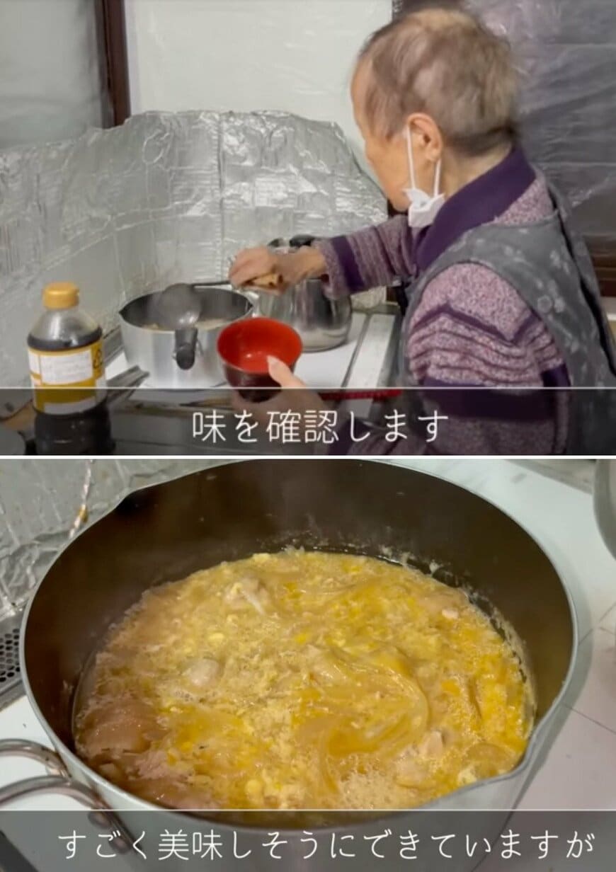 94歳の調理風景