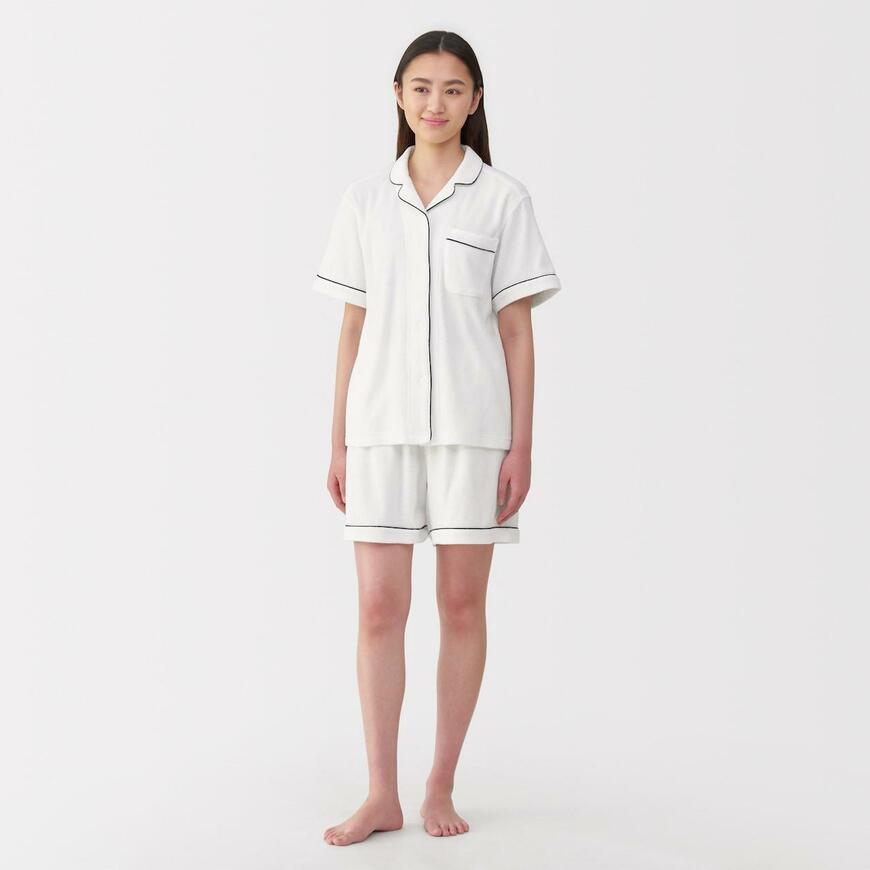 無印良品、両面パイル半袖パジャマ商品画像