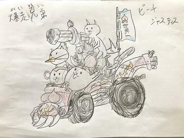 小学生の息子」が描いた絵に思わず二度見 臨場感が伝わる構図に