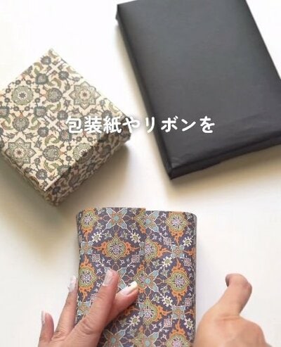 ラッピング前のプレゼントボックス(DIY前)