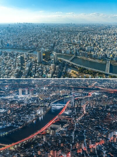 昼間や夜の景色も素晴らしいです
