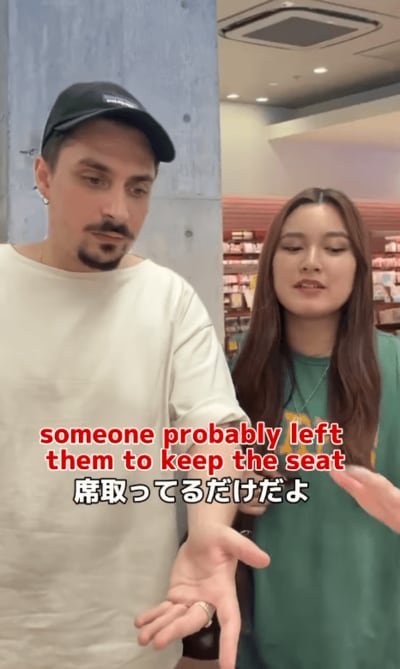 外国人が驚く日本の席取り