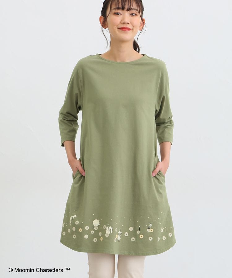 出所：ハニーズ公式通販 ムーミン/7分ワンピース