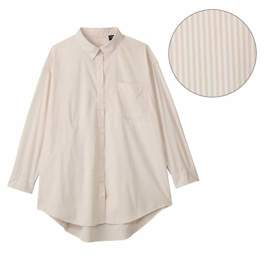 出所：ワークマン公式　レディースシーンレスチュニックシャツ