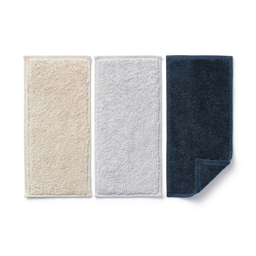 出所：無印良品公式ネットストア 綿　ハーフハンカチ　3枚組