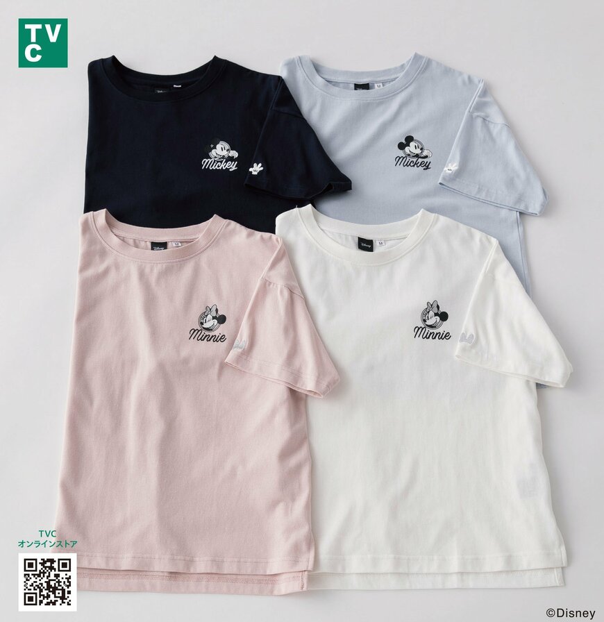 出所：イオン株式会社　ディズニーミッキー/プリントＴシャツ＆ディズニーミニー/プリントＴシャツ