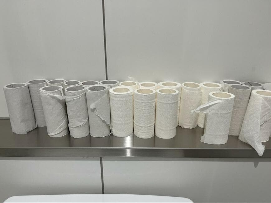 従業員用のトイレットペーパー