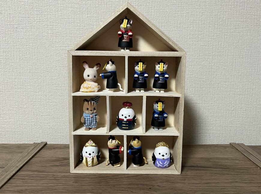 ダイソー、仕切りウッドボックス(ハウス)