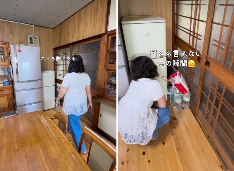 変身前の冷蔵庫横の隙間