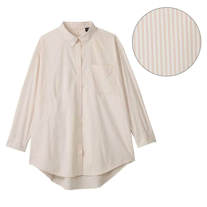 ワークマン公式　レディースシーンレスチュニックシャツ　画像