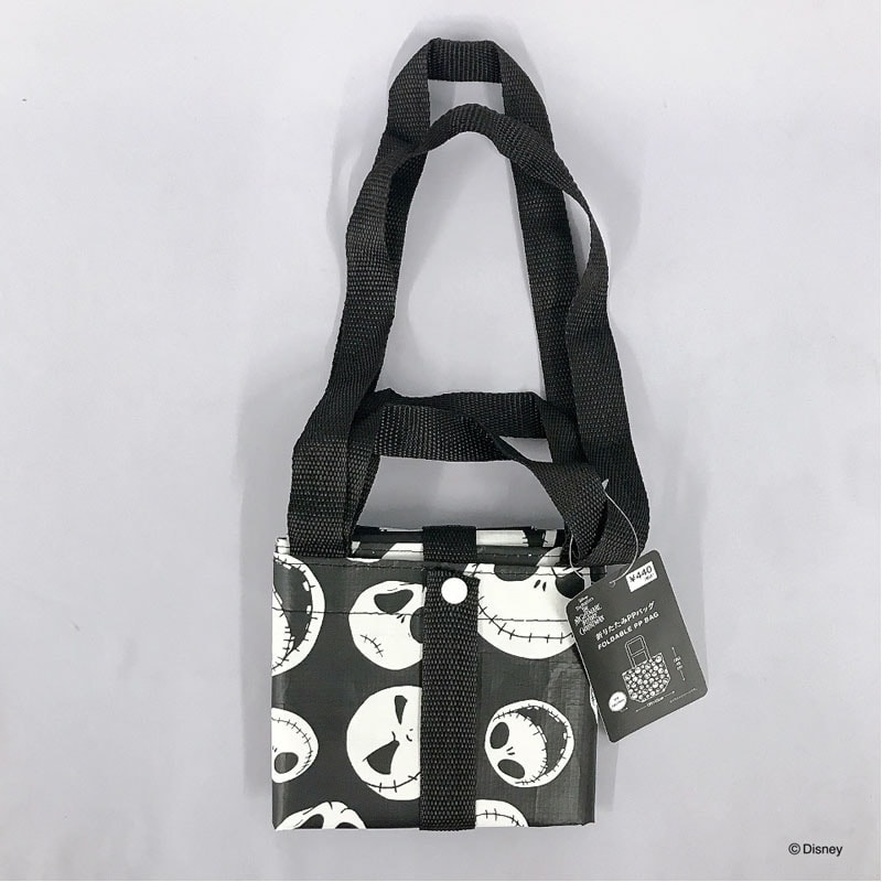 キャンドゥ公式　【数量限定】ディズニー／折りたたみPPバッグ　ナイトメアー・ビフォア・クリスマスの画像