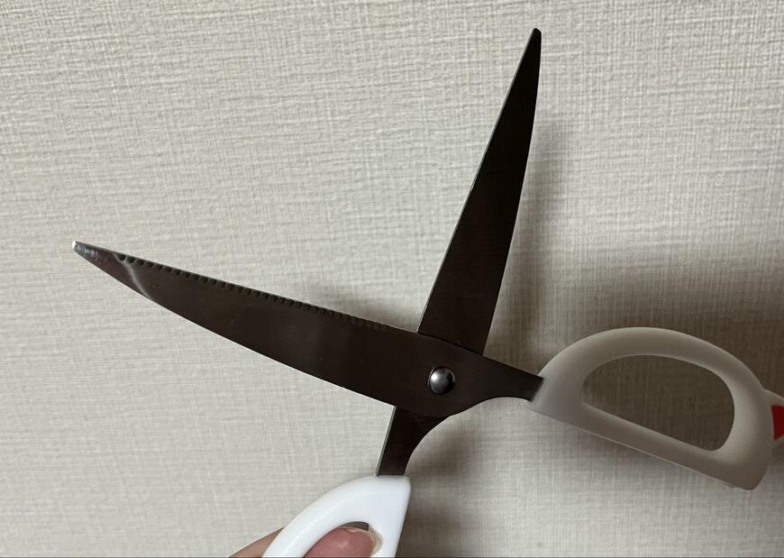 セリア、キッチンはさみ 猫耳画像