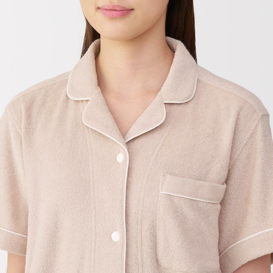 無印良品、両面パイル半袖パジャマ商品画像