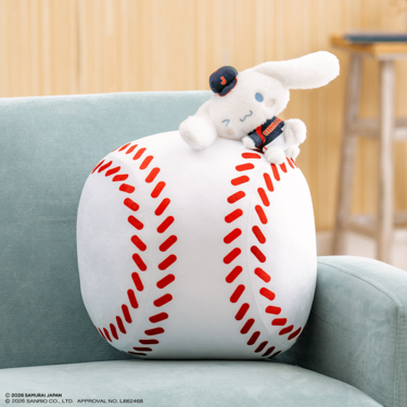 タイトーくじ　侍ジャパン×サンリオキャラクターズA賞ポムポムプリン ポムポムプリンがヘッスラ!? 「サンリオ」×侍ジャパンのコラボくじが