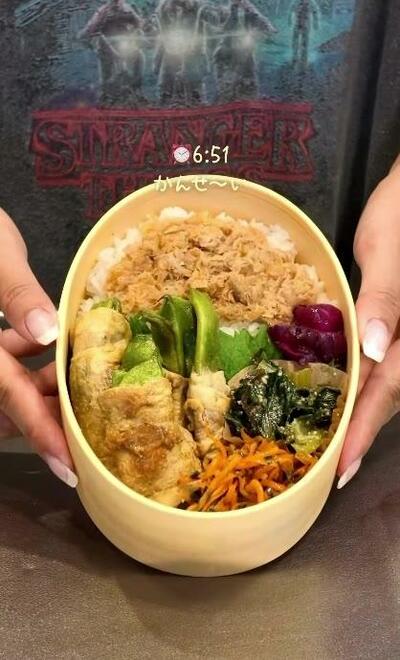 6:51に完成したお弁当