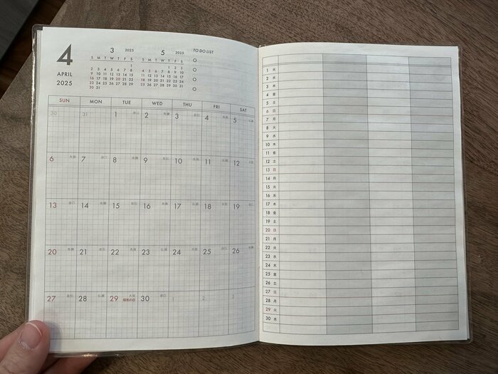 ダブルマンスリーの本領発揮!月ページは工夫次第で使い方広がる