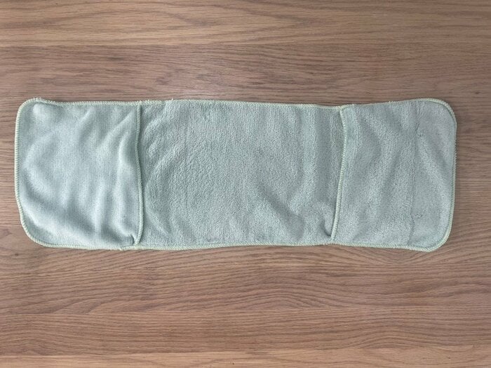 タオルを広げてみました。サイズは、約21cm×58cmです。