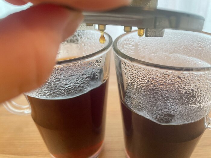 最後のほうは少しだけ量に差が...。