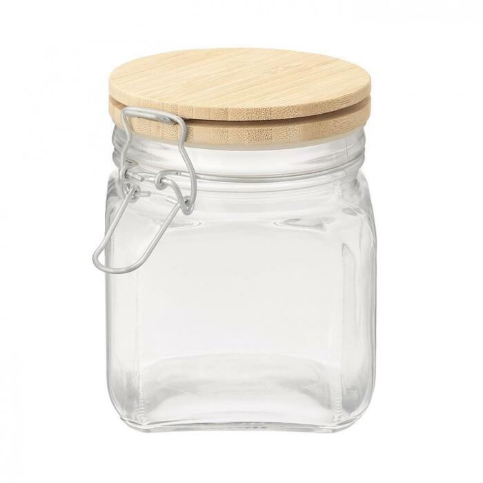 デザイン性と機能性が抜群な木蓋ガラスキャニスター