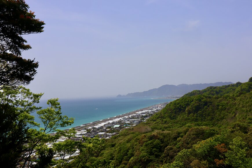 画像出所：博物館前から見た駿河湾（筆者撮影）