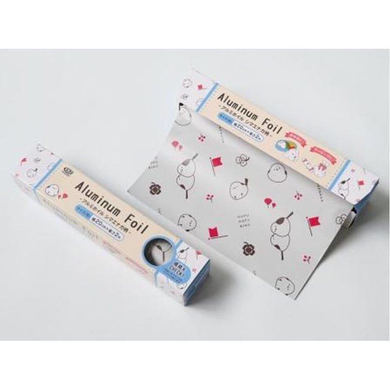 出所：キャンドゥ公式　アルミホイル20ｃｍ×2ｍ　シマエナガ柄