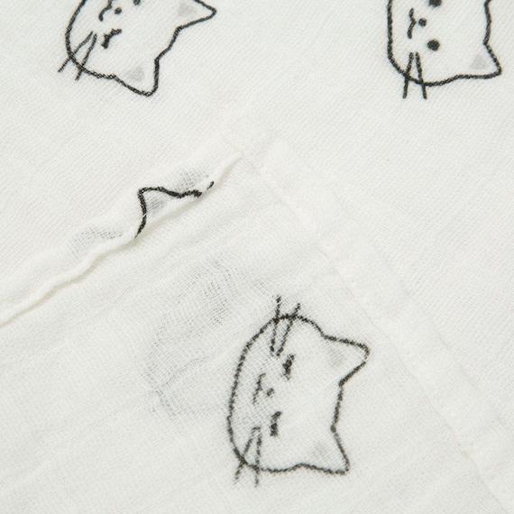 出所：ニトリ公式通販ニトリネット ガーゼブランケット(ネコ GY)