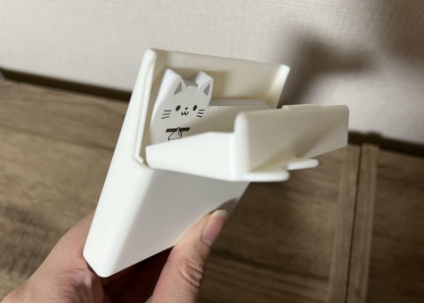 ダイソー、ねこふせんケースセット ワイド WH　画像