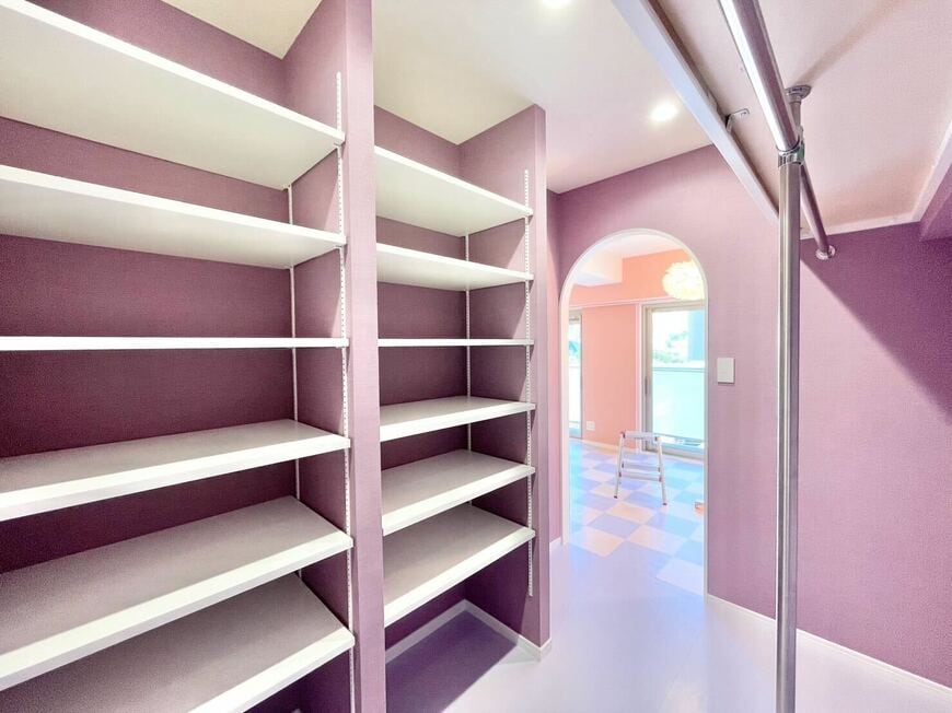 こだわりのウォークインクローゼット