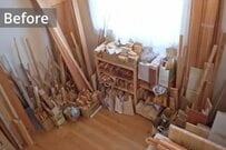 【収納DIY】4年間溜め込んだ大量の端材→棚を作ってスッキリ収納！「すごいですね！尊敬です！」と話題