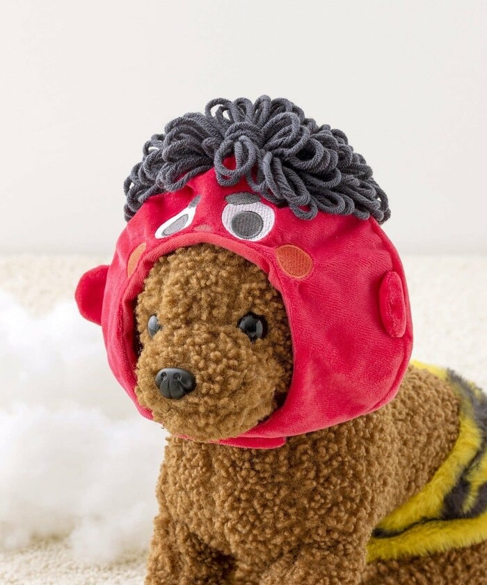 愛猫をあっという間に赤鬼に変身させてくれる「ペット用鬼のかぶりもの」