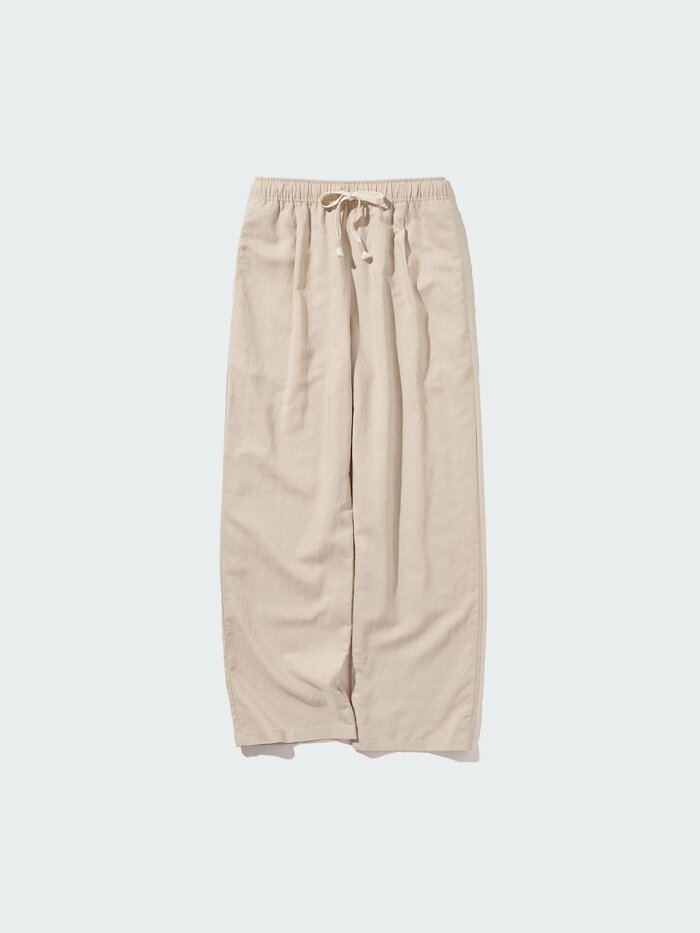 リネンブレンドイージーパンツ