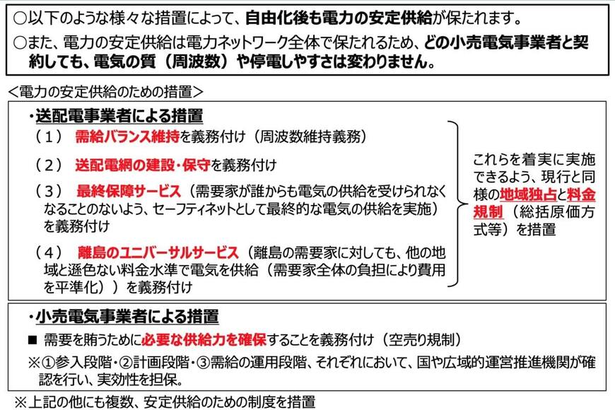 出所：経済産業省「電力の小売全面自由化の概要」（2015年11月）