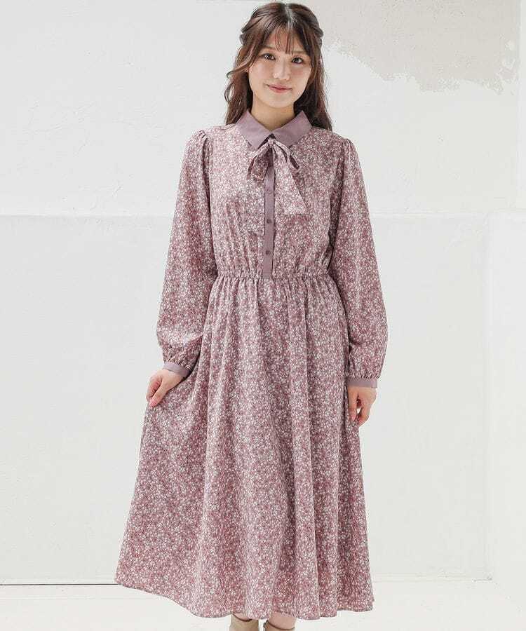 出所：ハニーズ公式通販サイト　ボウタイワンピース